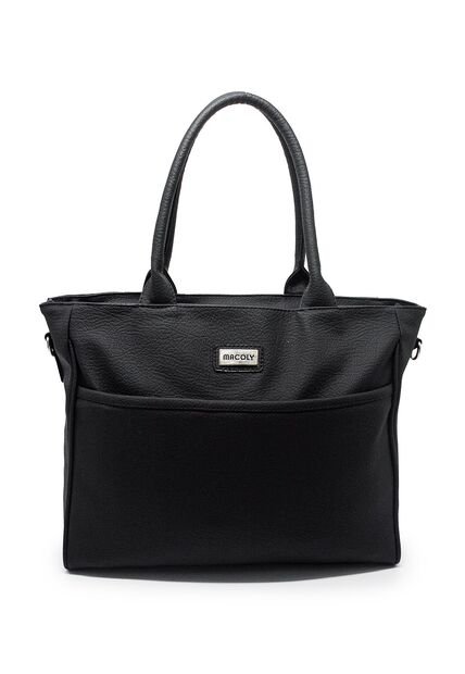 Bolso De Hombro Grande Macoly 870 Praga Negro