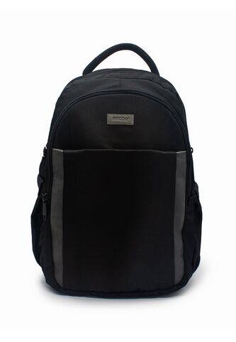 Morral Grande Macoly 285 Lona Negro X Gris Macoly