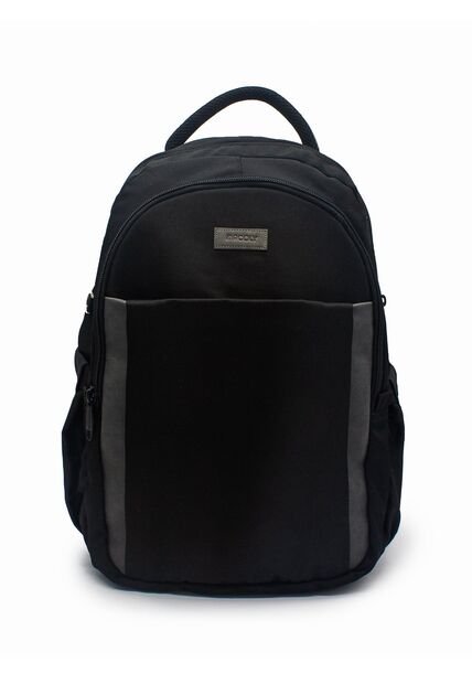 Morral Grande Macoly 285 Lona Negro X Gris