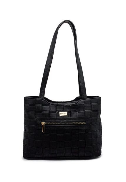 Bolso De Hombro Macoly 816 Lambani Negro Oro