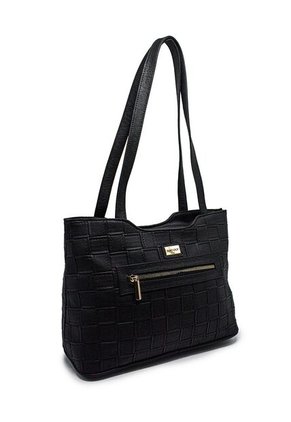 Bolso De Hombro Macoly 816 Lambani Negro Oro