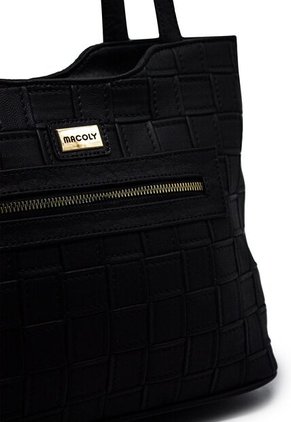 Bolso De Hombro Macoly 816 Lambani Negro Oro