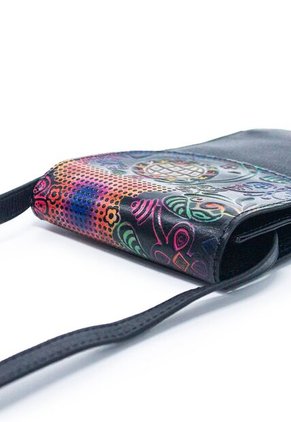 Portacelular Manos Libres Macoly MA01 Cuero Tala Negro