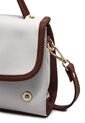 Bolso Manos Libres Macoly 838 Mix Blanco X Miel de Macoly
