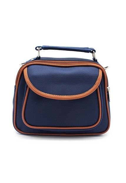 Bolso Manos Libres Macoly 701 Mix Azul X Miel