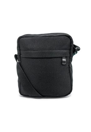 Bolso Manos Libres Macoly 278 Lona Negro X Verde Turquesa
