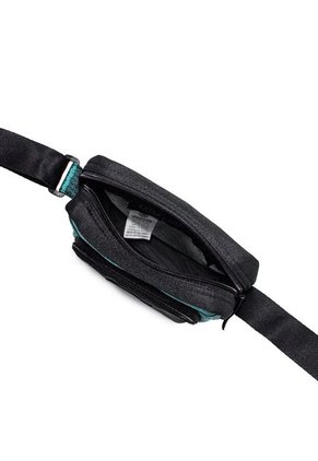 Bolso Manos Libres Macoly 278 Lona Negro X Verde Turquesa