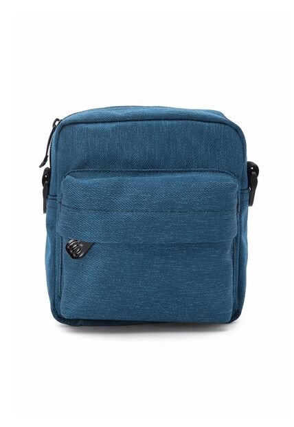 Bolso Manos Libres Macoly 317 Lona Azul Agua Textil