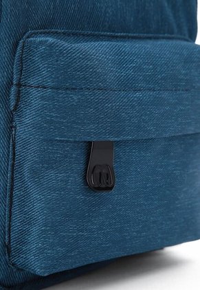 Bolso Manos Libres Macoly 317 Lona Azul Agua Textil