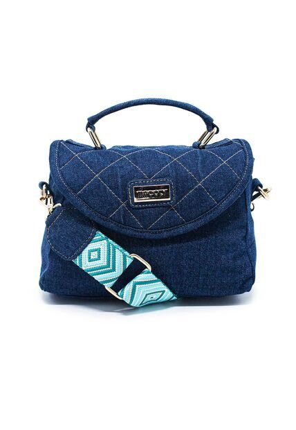 Bolso Manos Libres Macoly M876 Jean X Reata Oro