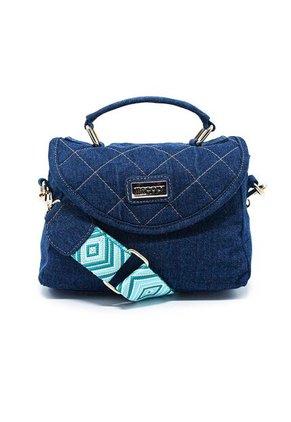 Bolso Manos Libres Macoly M876 Jean X Reata Oro
