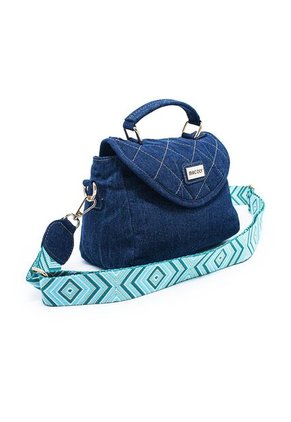 Bolso Manos Libres Macoly M876 Jean X Reata Oro