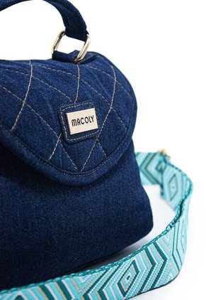 Bolso Manos Libres Macoly M876 Jean X Reata Oro