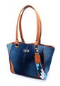 Bolso De Hombro Manos Libres VO09 Jean X Reata Azul de Macoly