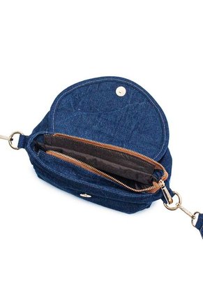 Bolso Manos Libres Macoly M876 Jean X Reata Oro