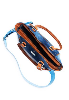 Bolso De Hombro Manos Libres VO09 Jean X Reata Azul