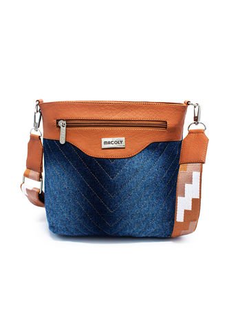 Bolso Manos Libres Macoly VO02 Jean X Reata Miel Macoly