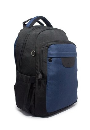 Morral Grande Macoly 268 Lona Negro X Azul Oscuro