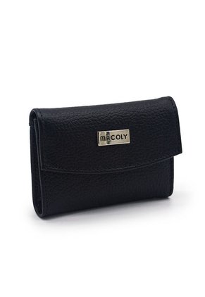 Billetera Mini A035 Cuero Negro Liso