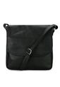 Bolso Manos Libres Macoly 037 Cuero Negro Liso de Macoly