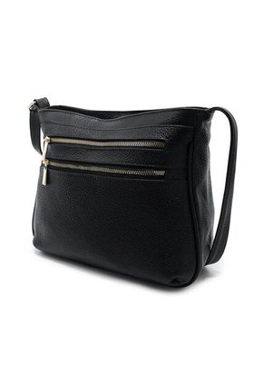 Bolso Manos Libres Macoly 820 Cuero Negro Oro
