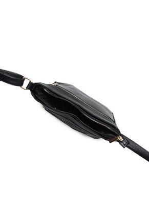 Bolso Manos Libres Macoly 820 Cuero Negro Oro