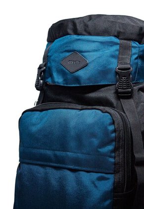 Morral Camping Macoly 313 Lona Negro X Azul Petroleo