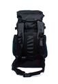 Morral Camping Macoly 313 Lona Negro X Azul Petroleo de Macoly