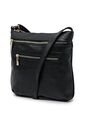 Bolso Manos Libres Macoly 751 Cuero Negro Oro de Macoly