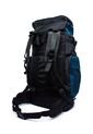 Morral Camping Macoly 313 Lona Negro X Azul Petroleo de Macoly