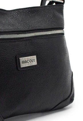 Bolso Manos Libres Macoly 790 Cuero Negro Niquel