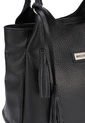 Bolso De Hombro OC 443 Cuero Negro de Macoly