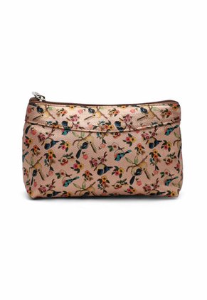 Cosmetiquera, Monedero Y Portaesferos Selva Oro Rosa