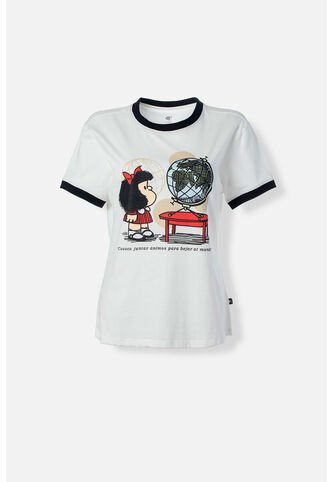 Camiseta De Mafalda Slim Fit Para Mujer XS MAFALDA