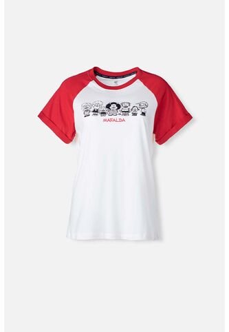 Camiseta De Mafalda Regular Fit Para Mujer S MAFALDA