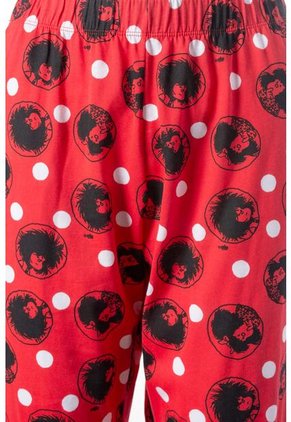 Pijama De Mafalda De Pantalón Largo Blanco Y Rojo Para Mujer