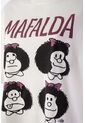 Camiseta De Mafalda Regular Fit Para Mujer M de MAFALDA