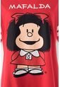 Pijama De Mafalda Roja Tipo Batola Para Mujer S de MAFALDA