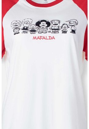 Camiseta De Mafalda Regular Fit Para Mujer L