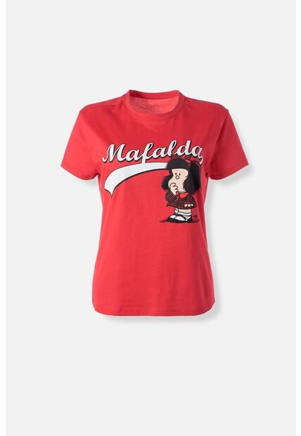 Camiseta De Mafalda Slim Fit Para Mujer