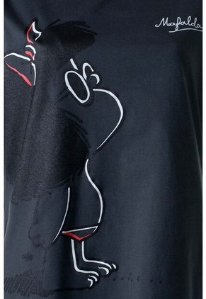 Camiseta De Mafalda Regular Fit Para Mujer