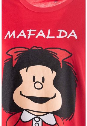 Pijama De Mafalda Roja Tipo Batola Para Mujer M