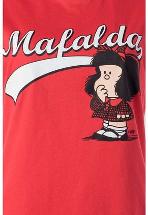 Camiseta De Mafalda Slim Fit Para Mujer L