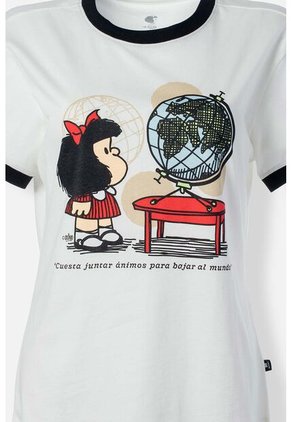 Camiseta De Mafalda Slim Fit Para Mujer XS