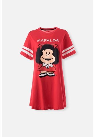 Pijama De Mafalda Roja Tipo Batola Para Mujer L MAFALDA