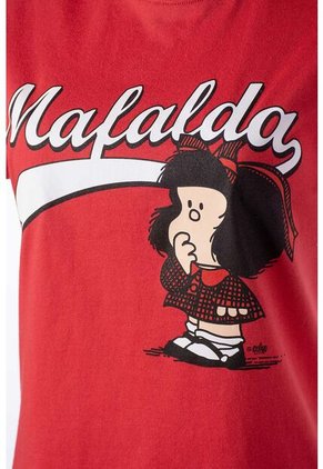 Camiseta De Mafalda Slim Fit Para Mujer XL
