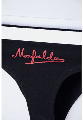 Pack X2 Panties De Mafalda Negro Y Blanco Para Mujer L