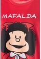 Pijama De Mafalda Roja Tipo Batola Para Mujer XS de MAFALDA