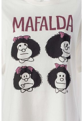 Camiseta De Mafalda Regular Fit Para Mujer S