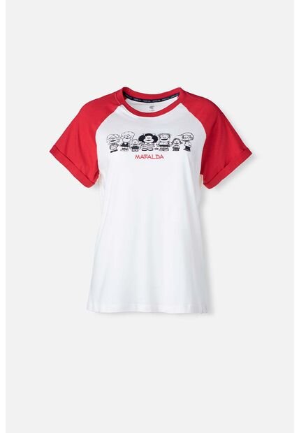 Camiseta De Mafalda Regular Fit Para Mujer XS